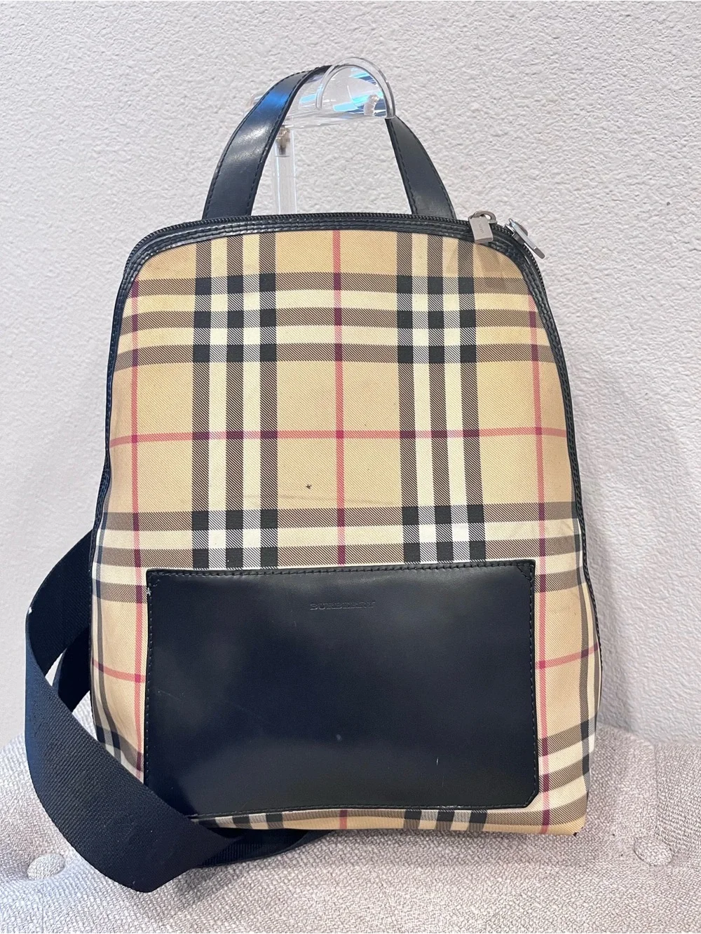 Burberry Nova Check Canvas Backpack